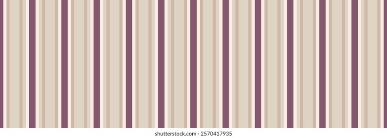 Elegant vertical stripes in muted mauve and beige create a sophisticated textile pattern.