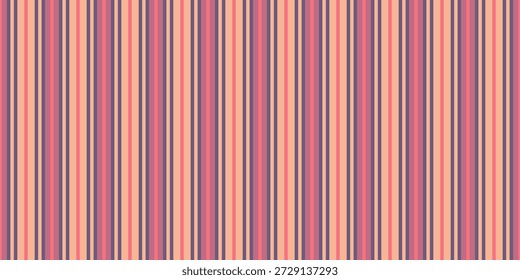 Elegant vertical stripes in muted pinks, corals, and purples create a sophisticated, retroinspired pattern.