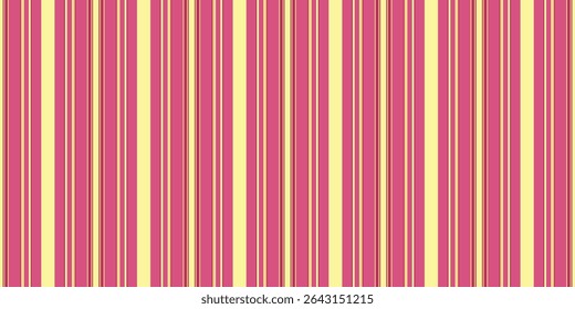Listras verticais elegantes em rosa pastel e amarelo pálido criam um padrão sofisticado e alegre. Perfeito para fundos, design têxtil ou embalagem, esta imagem evoca sentimentos de alegria e estilo.