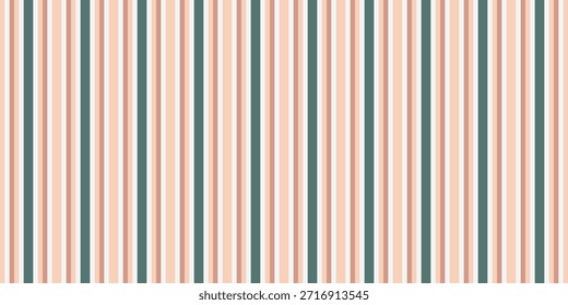 Listras verticais elegantes em pêssego macio, branco cremoso e azul-petróleo amuado.  Perfeito para fundos, banners de site, designs têxteis, ou qualquer projeto que precise de uma estética limpa, moderna e sofisticada.
