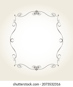 Elegant vertical vector frame for your projects.