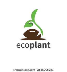 Design de logotipo de folha verde elegante e vibrante para soluções de marca ecologicamente corretas e sustentáveis