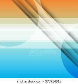 elegant vibrant transparent shapes rectangle on colored background