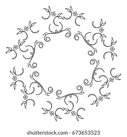 Elegant Victorian with circular shaped frame