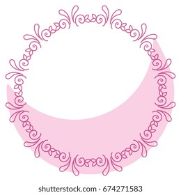 Elegant Victorian with circular shaped frame