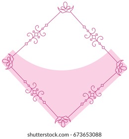 Elegant Victorian with diamond shape frame