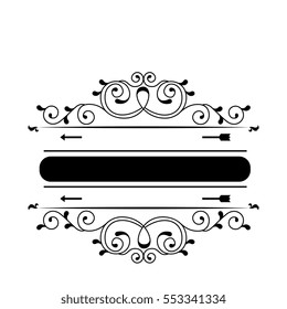 elegant victorian frame icon