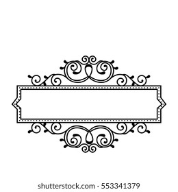 elegant victorian frame icon