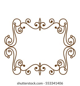 elegant victorian frame icon