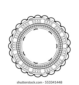 elegant victorian frame icon