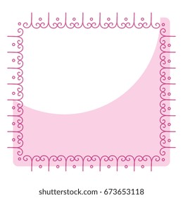 Elegant Victorian with square shape frame