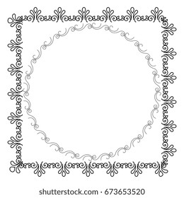Elegant Victorian with square shape frame