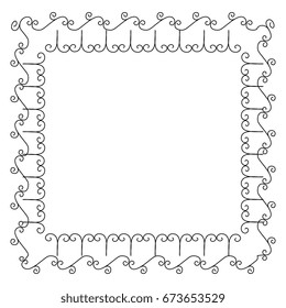 Elegant Victorian with square shape frame