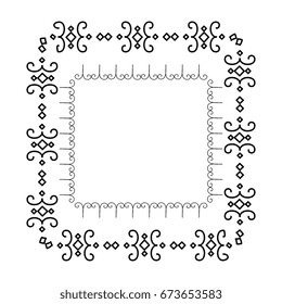 Elegant Victorian with square shape frame