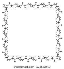 Elegant Victorian with square shape frame