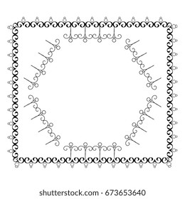 Elegant Victorian with square shape frame