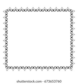 Elegant Victorian with square shape frame