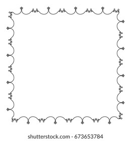 Elegant Victorian with square shape frame
