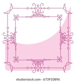 Elegant Victorian with square shape frame