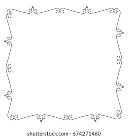 Elegant Victorian with square shape frame