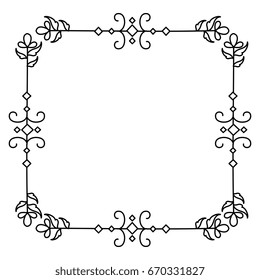 Elegant Victorian style frame