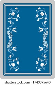 Elegant vintage background template. Vector. Invitation Template. Blue background