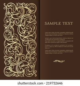 elegant vintage background for text