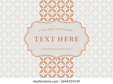 Elegant Vintage Badge for Text and Design