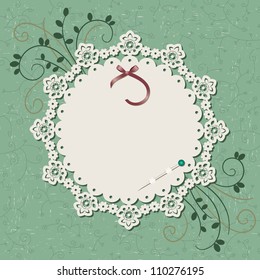 Elegant vintage blank card