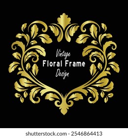 Elegant Vintage Floral Frame Design