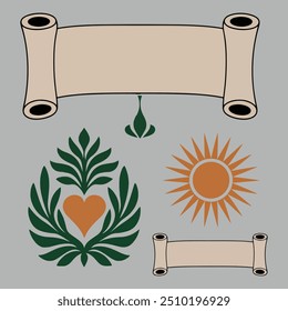 Elegant Vintage Flourishes and Embellishments