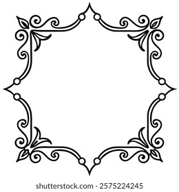 Elegant vintage frame design with intricate decorative borders, ideal for enhancing invitations, certificates, photo albums, and retro-style graphic projects. vintage, frame, border, retro, ornate

