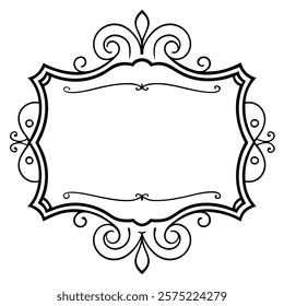 Elegant vintage frame design with intricate decorative borders, ideal for enhancing invitations, certificates, photo albums, and retro-style graphic projects. vintage, frame, border, retro, ornate

