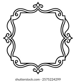 Elegant vintage frame design with intricate decorative borders, ideal for enhancing invitations, certificates, photo albums, and retro-style graphic projects. vintage, frame, border, retro, ornate

