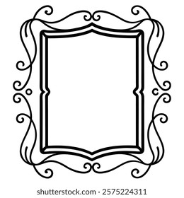 Elegant vintage frame design with intricate decorative borders, ideal for enhancing invitations, certificates, photo albums, and retro-style graphic projects. vintage, frame, border, retro, ornate


