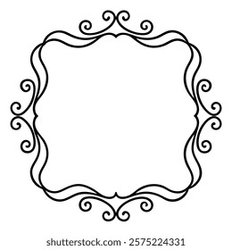 Elegant vintage frame design with intricate decorative borders, ideal for enhancing invitations, certificates, photo albums, and retro-style graphic projects. vintage, frame, border, retro, ornate

