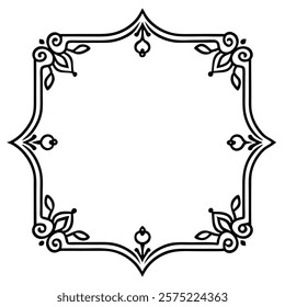 Elegant vintage frame design with intricate decorative borders, ideal for enhancing invitations, certificates, photo albums, and retro-style graphic projects. vintage, frame, border, retro, ornate

