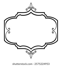 Elegant vintage frame design with intricate decorative borders, ideal for enhancing invitations, certificates, photo albums, and retro-style graphic projects. vintage, frame, border, retro, ornate

