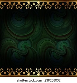 Elegant vintage frame with floral pattern