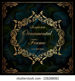 Elegant vintage frame with place for your text