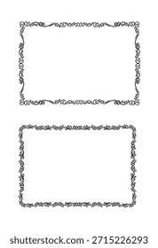 Colección elegante del ornamento del divisor de frontera de los marcos de Antiguas