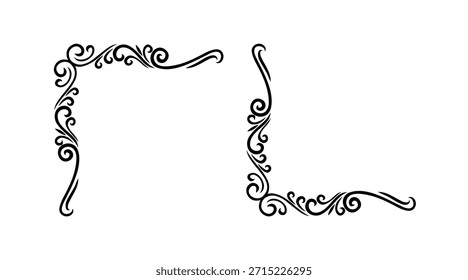 Colección elegante del ornamento del divisor de frontera de los marcos de Antiguas