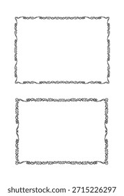 Colección elegante del ornamento del divisor de frontera de los marcos de Antiguas