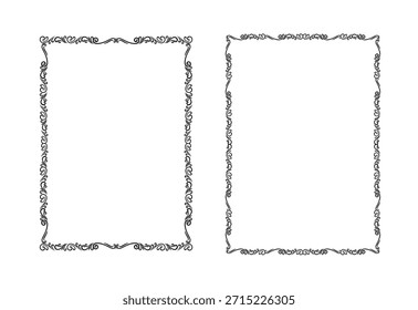 Colección elegante del ornamento del divisor de frontera de los marcos de Antiguas