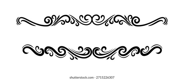 Colección elegante del ornamento del divisor de frontera de los marcos de Antiguas