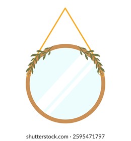 Elegant Vintage Mirror Frame Illustration