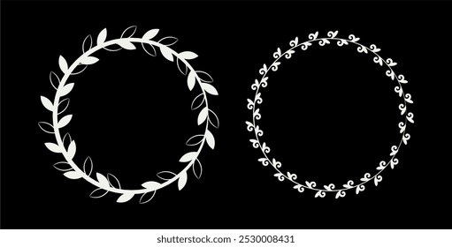 Elegant vintage ornament collection art	