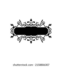 Elegant vintage ornamental frame art design vector