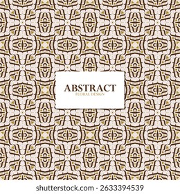 Elegant Vintage Style Abstract Floral Shape Seamless Repeat Pattern