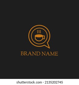 
elegant vintage style coffee line art vector design.nice design for retro coffee shop